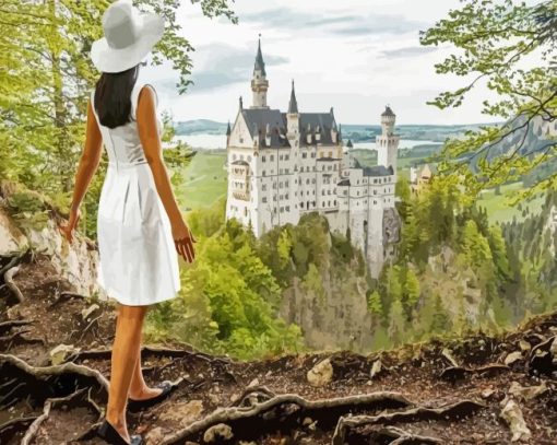 Follow Me To Neuschanstein Castle In Bavaria Germany paint by numbers