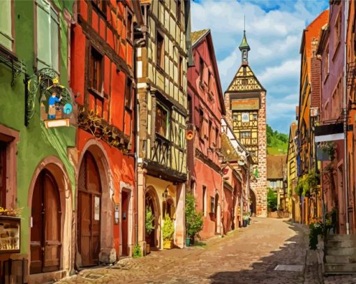 France Colmar City paint by numbers