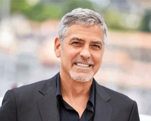 George Clooney paint by number