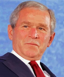 George W Bush paint by numbers