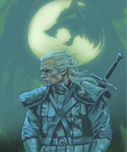Geralt Of Rivia Witcher paint by numbers