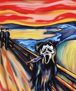 Ghostface Scream paint by number