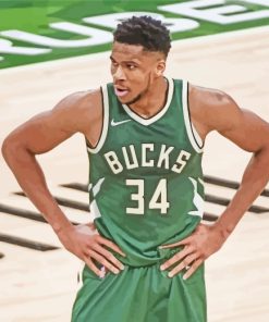 Giannis Antetokounmpo paint by numbers