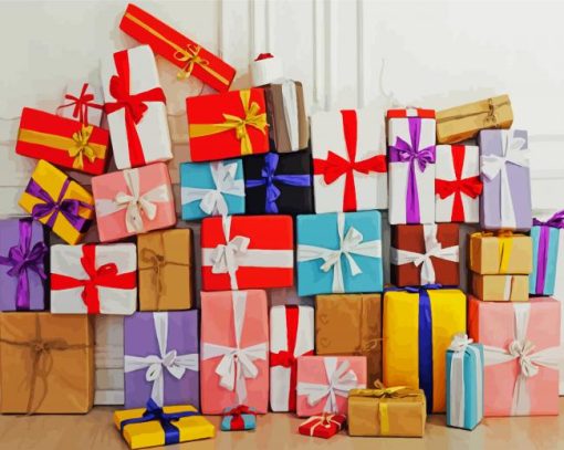Gifts Boxes paint by number