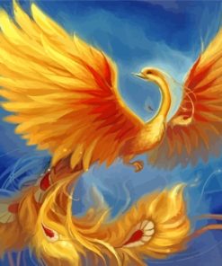 Golden Phoenix paint by numbers