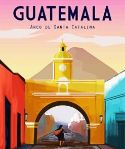 Guatemala Poster paint by number