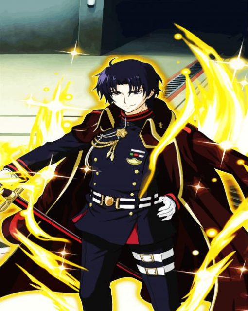 Guren Ichinose Colonel paint by number
