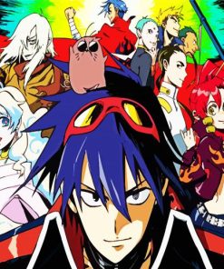 Gurren Lagann Anime Character paint by number