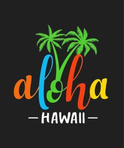 Hawaii Aloha Island paint by numbers