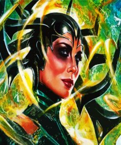 Hela Godess Of Death Marvel paint by numbers