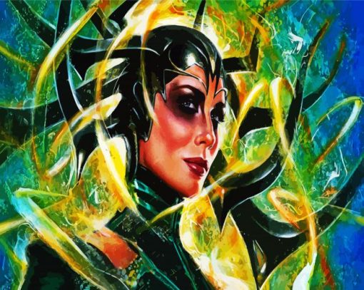 Hela Godess Of Death Marvel paint by numbers