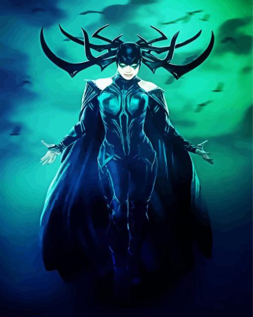 Hela Goddess Of Death paint by number
