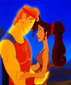 Hercules And Megara paint by numbers