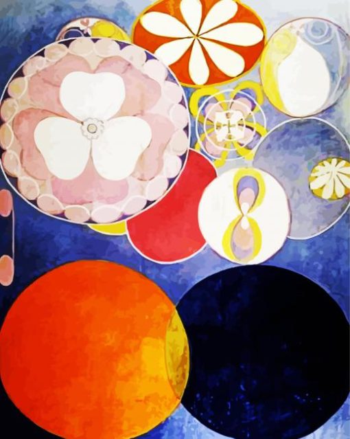 Hilma Of Klint Abstract Art paint by numbers