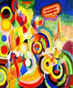 Homage To Bleriot Robert Delaunay paint by numbers