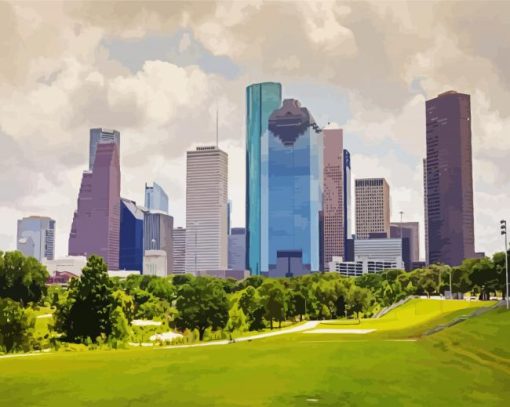 Houston City paint by numbers