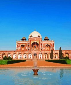 Humayun Tomb Delhi India paint by numbers