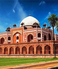 Humayun Tomb Delhi India paint by number