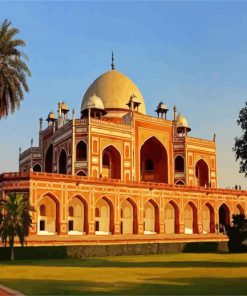 Humayun Tomb Delhi India paint by number