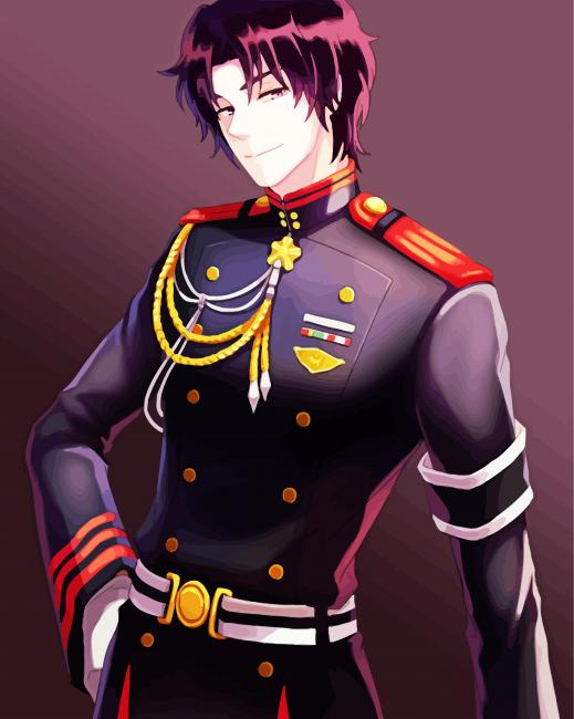 Guren Anime Paint By Numbers - PBN Canvas
