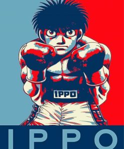 Illustration Ippo Makunouchi paint by number