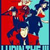 Lupin III Illustration Poster paint by numbers