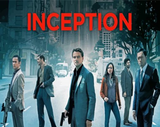 Inception Movie Poster paint by numbers
