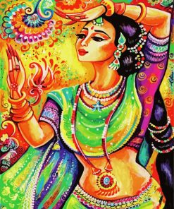 Indian Dancer paint by number