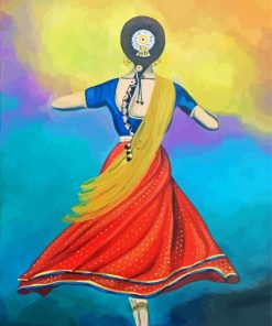 Indian Girl Dancer paint by number