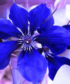 Indigo Flower paint by number