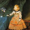 Infant Margareta Teresa In A Peach Dreass By Velaquez paint by numbers