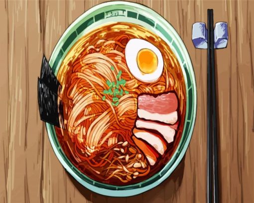 Japanese Ramen paint by number