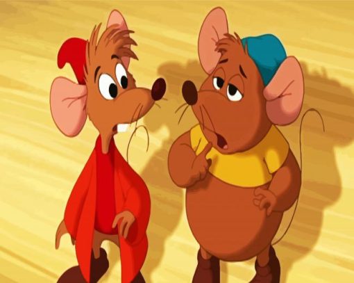 Jaq And Gus Disney Mice paint by number