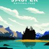 Jasper National Park Poster paint by numbers