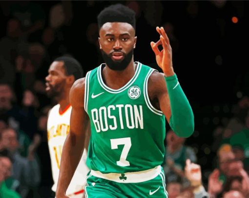 Jaylen Brown Celtics Player paint by numbers