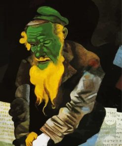 Jew In Green Chagall paint by numbers
