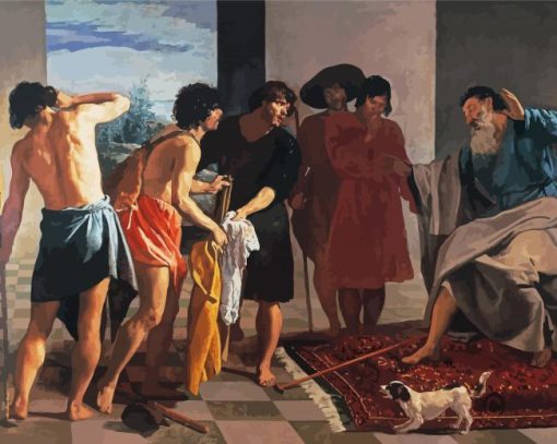 Joseph's Tunic By Velazquez paint by number