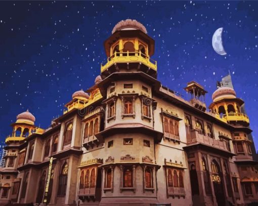 Karachi Mohatta Palace paint by number