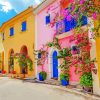 Kefalonia Bougainvillea Blossoms paint by number
