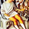 Kizette On The Balcony Lempicka paint by number