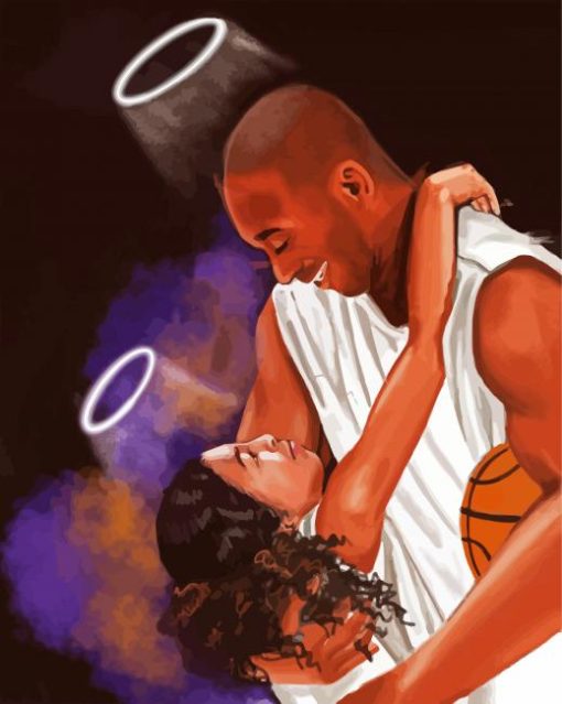 Kobe And Gigi paint by numbers