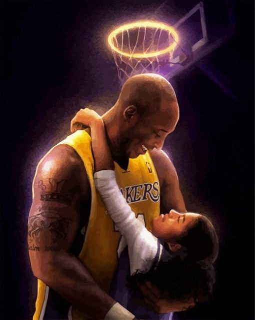 Kobe Bryant And Gigi paint by numbers