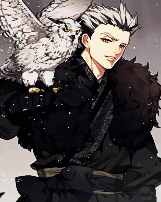 Kotaro Bokuto And Owl paint by number