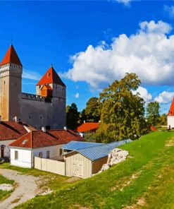 Kuressaare Castle Estonia paint by number