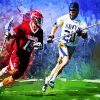 Lacrosse Players paint by number