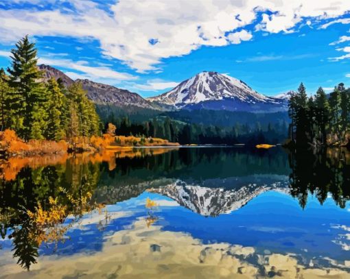 Lassen Volcanic National Park Valetta paint by numbers