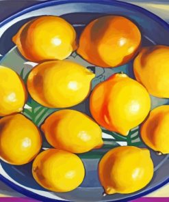 Lemons Bowl paint by numbers
