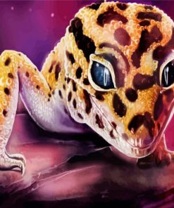 Leopard Gecko Lizard Art paint by numbers