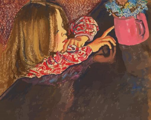 Little Helen With A Vase Wyspianski paint by number