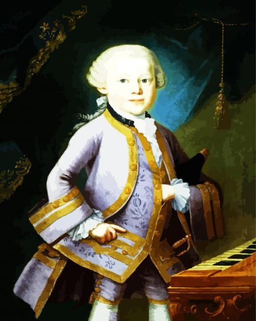 Little Mozart pâint by number